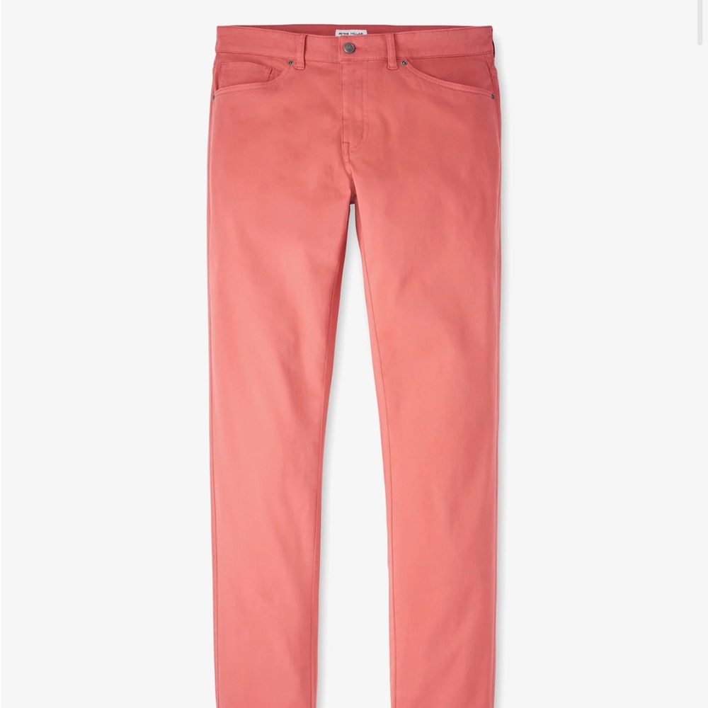 Peter Millar Cape Red Performance Five Pocket Pan… - image 1